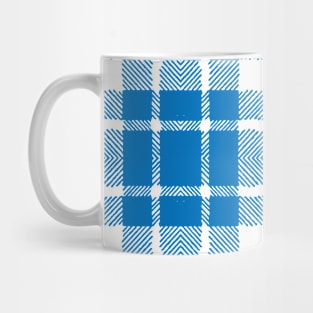 simple vintage blue flat line Mug